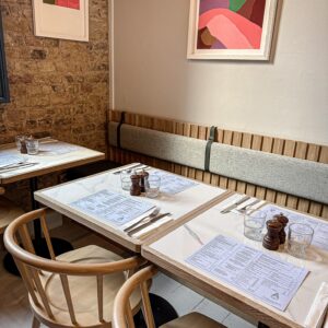 Booth Seating - Ribbed Oak